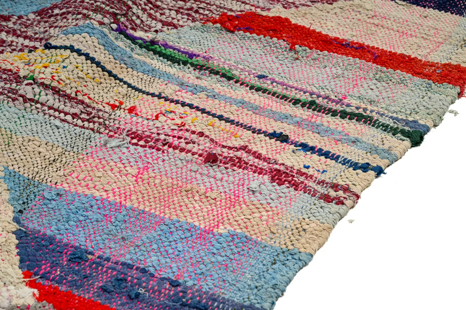 Berberyjskie Dywany Boucherouite Z Maroka 145 x 295 cm