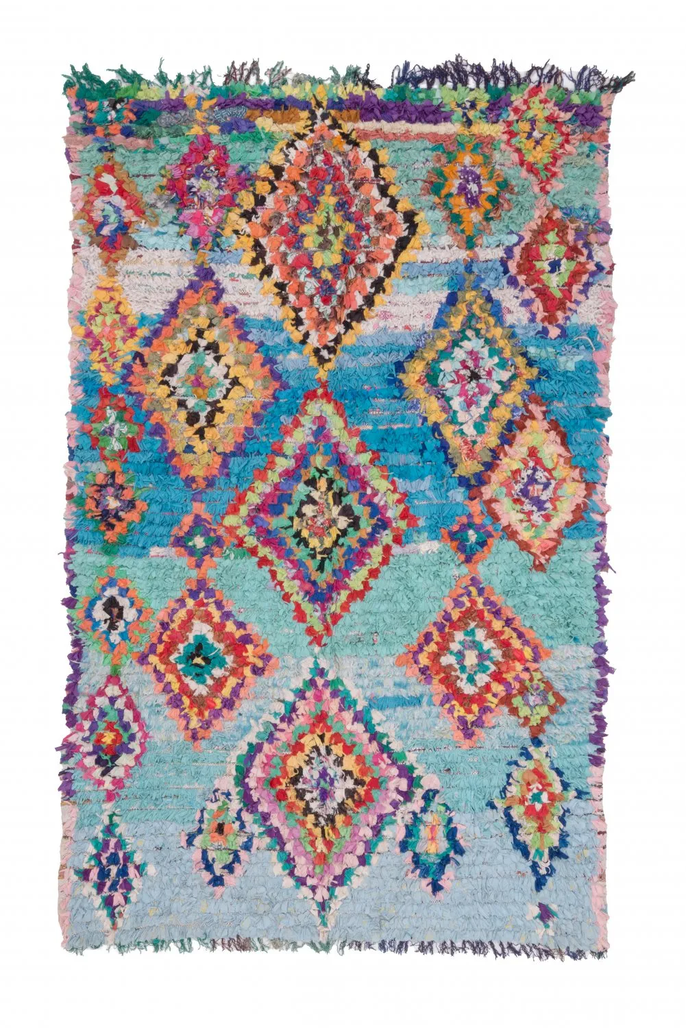 Berberyjskie Dywany Boucherouite Z Maroka 245 x 150 cm