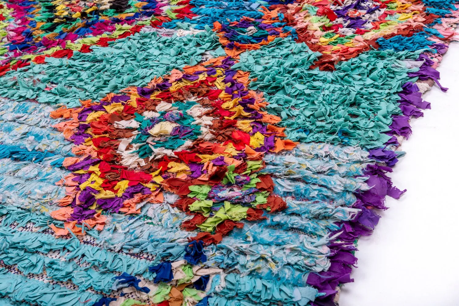 Berberyjskie Dywany Boucherouite Z Maroka 245 x 150 cm