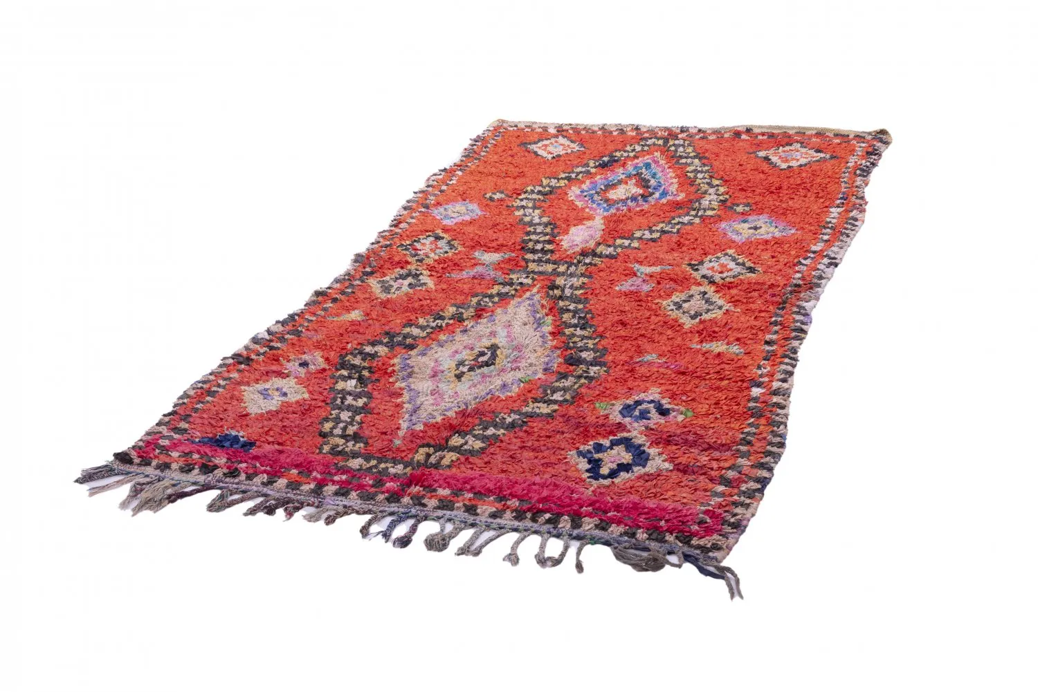 Berberyjskie Dywany Boucherouite Z Maroka 250 x 130 cm