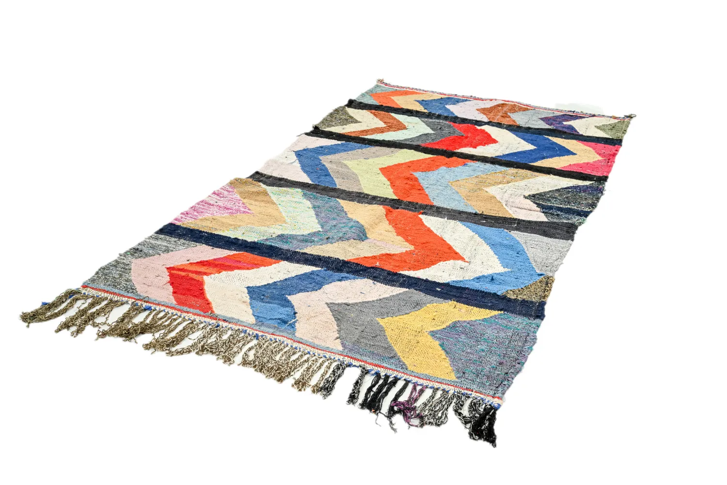 Berberyjskie Dywany Boucherouite Z Maroka 135 x 250 cm