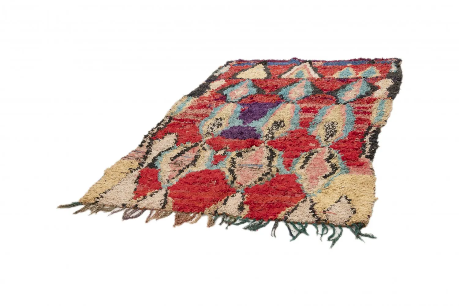 Berberyjskie Dywany Boucherouite Z Maroka 235 x 160 cm