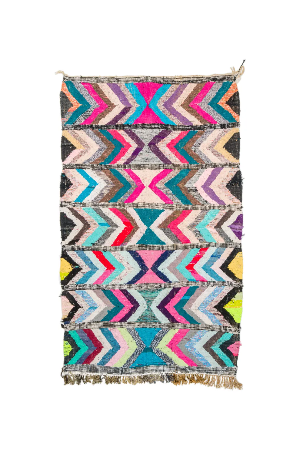 Berberyjskie Dywany Boucherouite Z Maroka 145 x 270 cm