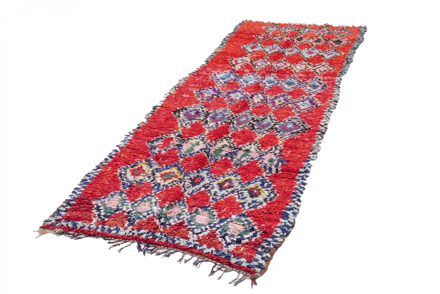 Berberyjskie Dywany Boucherouite Z Maroka 295 x 110 cm