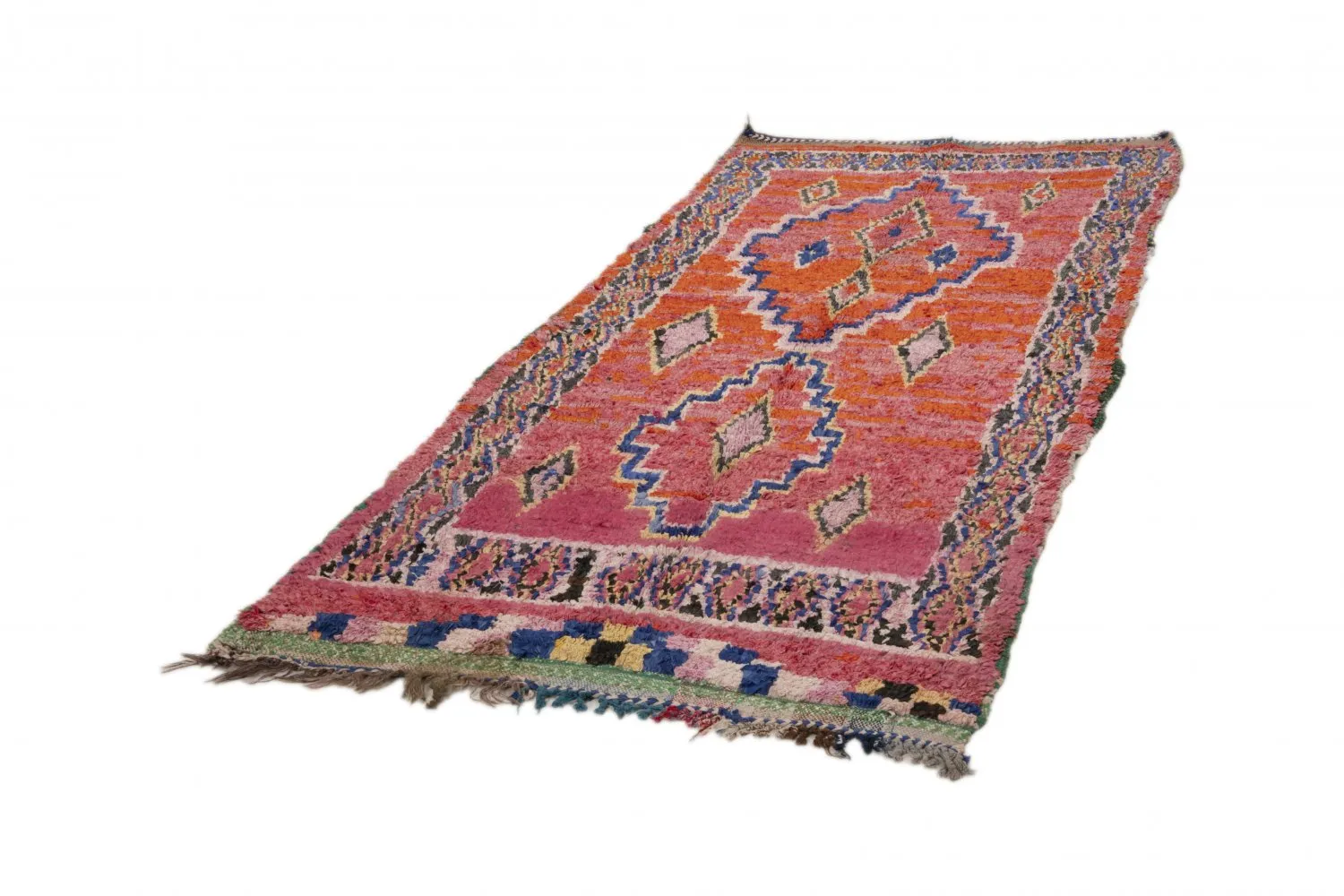 Berberyjskie Dywany Boucherouite Z Maroka 275 x 130 cm