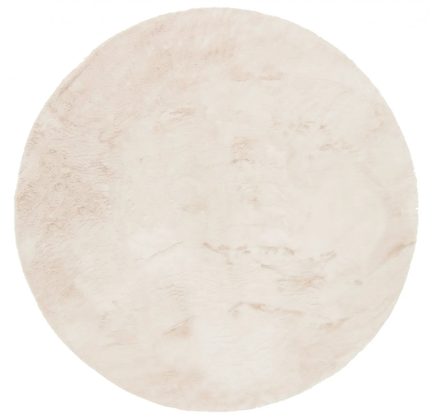 Okrągły dywan - Aranga Super Soft Fur (beżowy)
