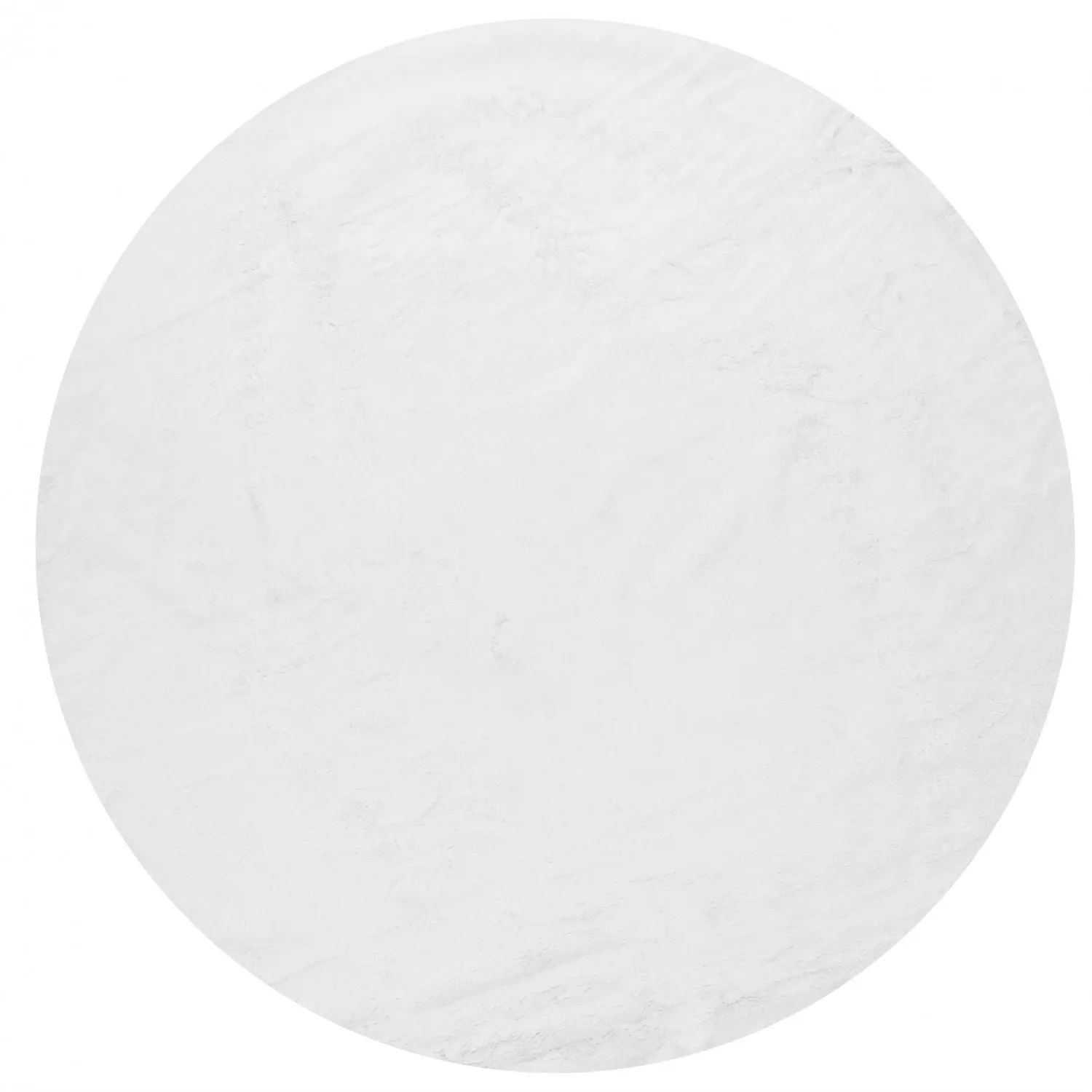 Okrągły dywan - Aranga Super Soft Fur (biały)