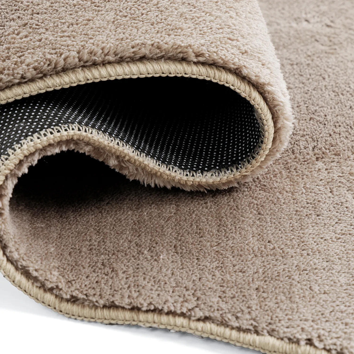Asymetryczny Falowany Dywan Shaggy - Aranga Super Soft Fur (brązowy)