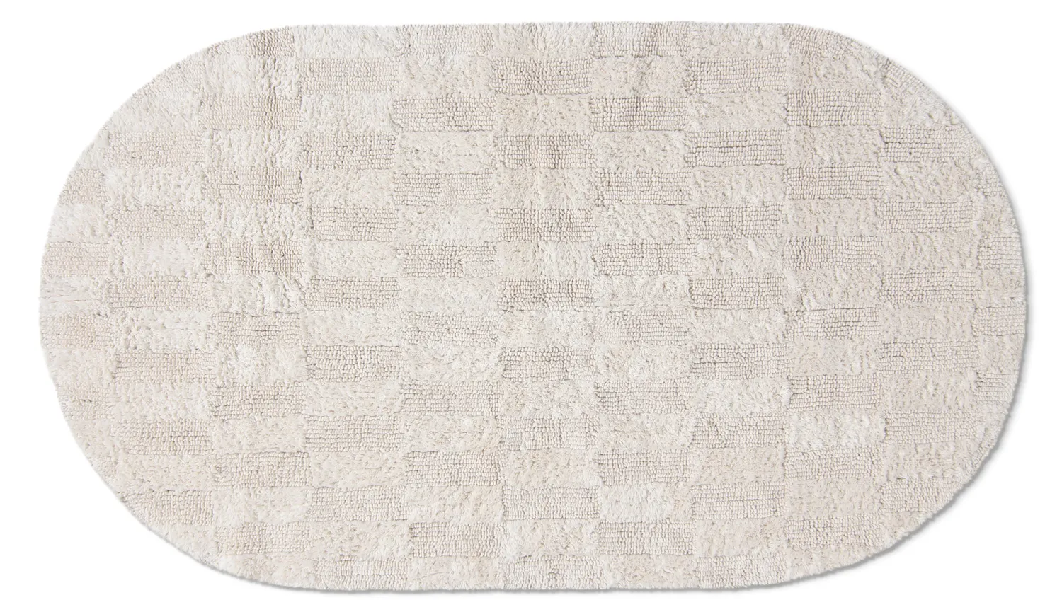 Owalna mata łazienkowa - Bevin (off-white)