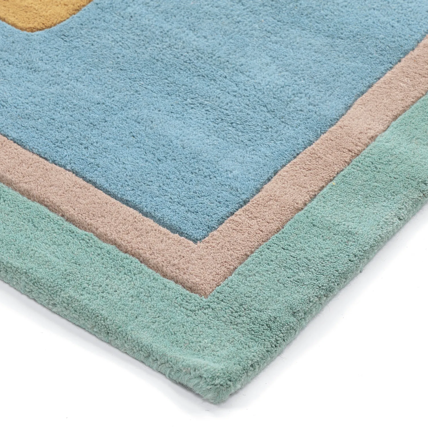 Dywan Dziecięcy - Giraffe Hand Tufted Wool Premium (jasnoniebieski/wielokolorowy)