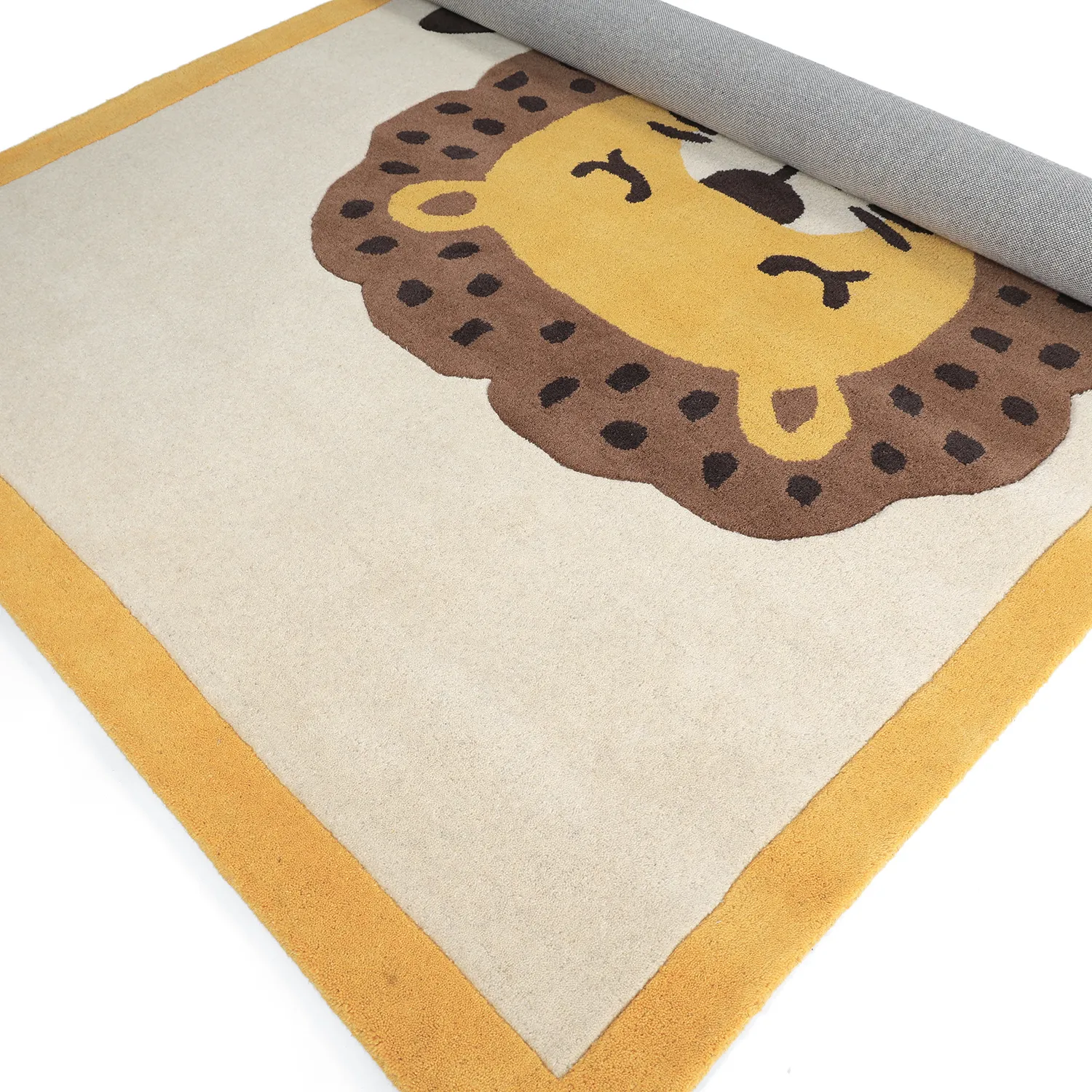 Dywan Dziecięcy - Lion Hand Tufted Wool Premium (beżowy/multi)