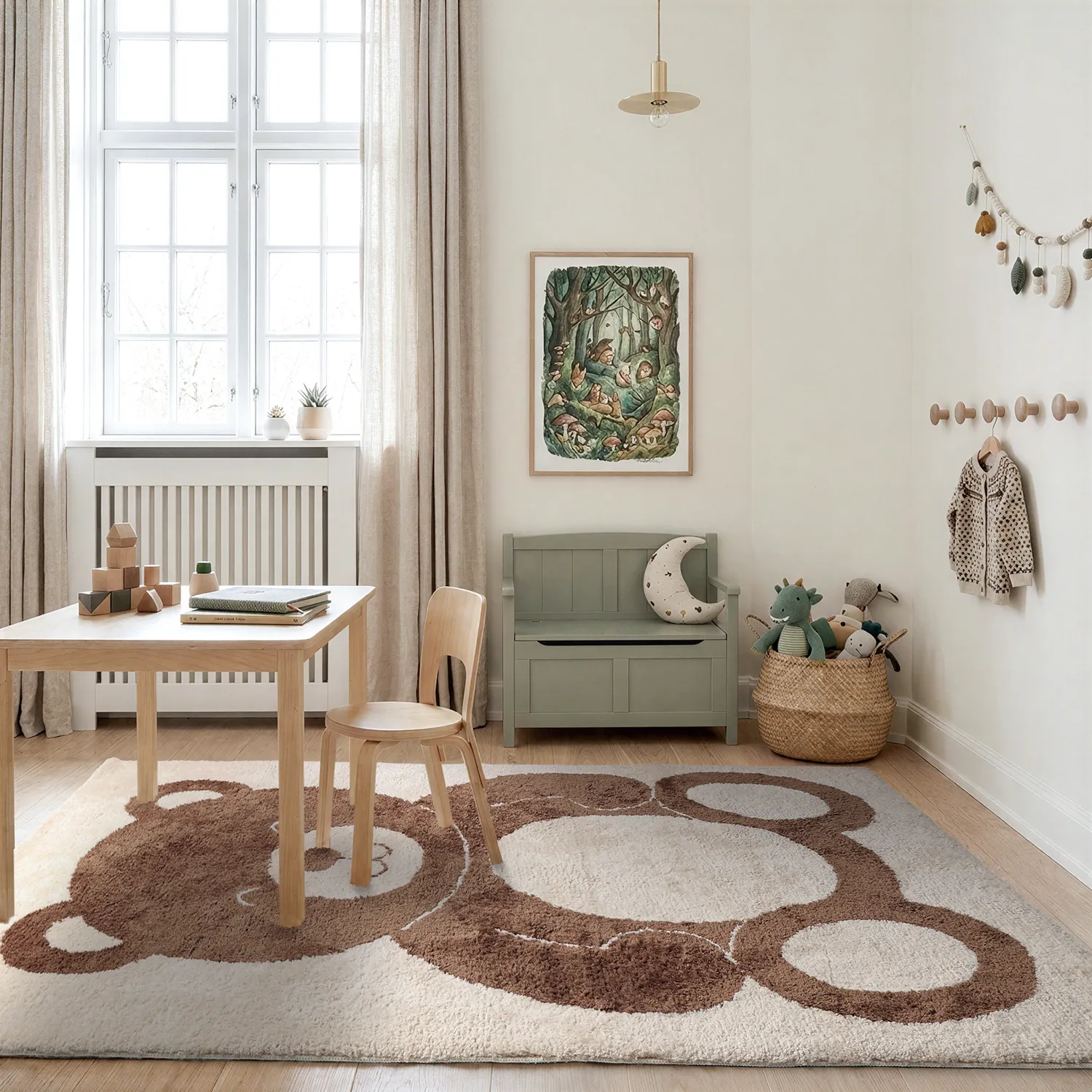 Dywan Dziecięcy - Soft Teddybear (kremowy/brązowy)