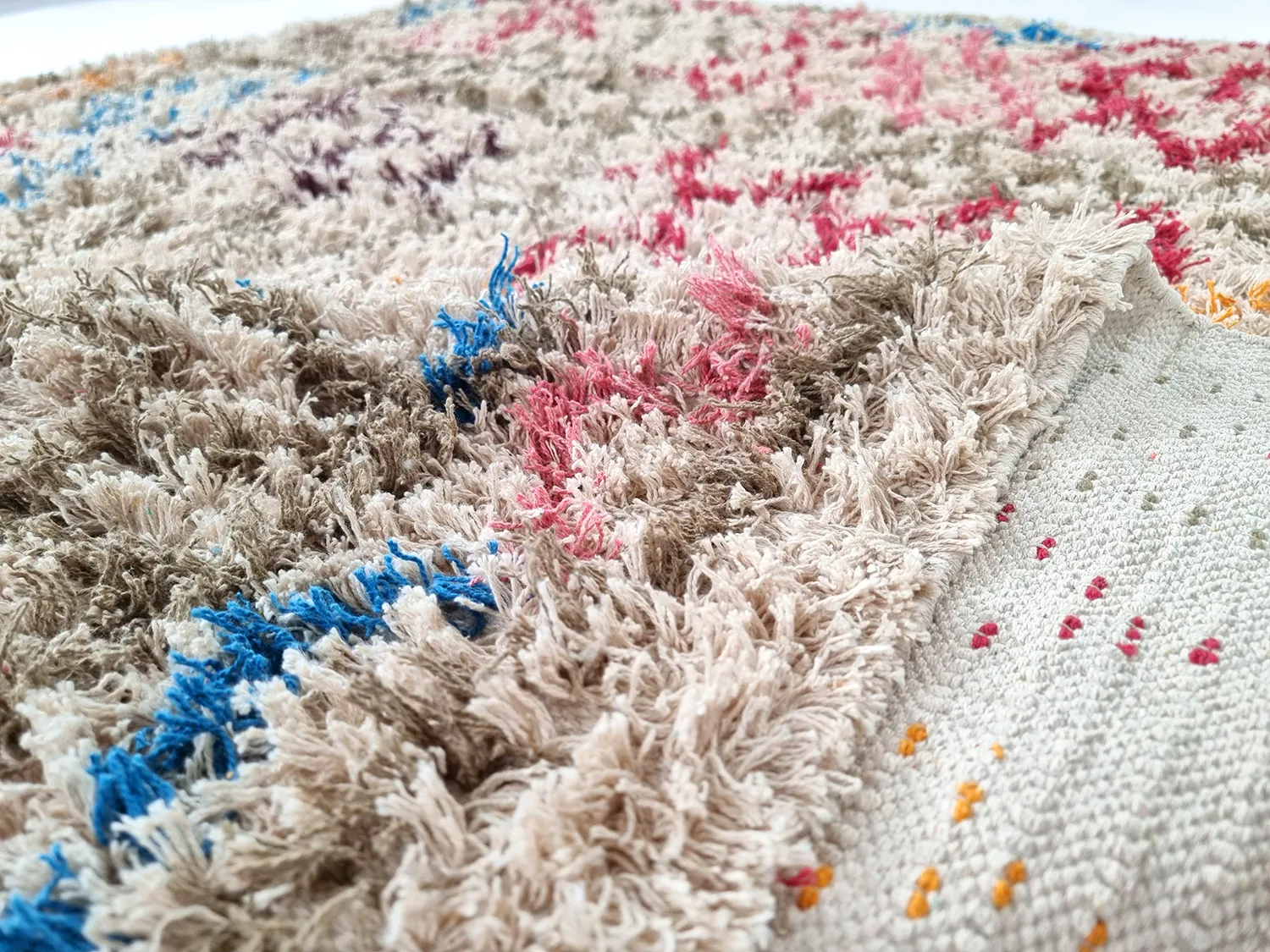 Dywany shaggy - Calder Natural Cotton Shaggy (multi)