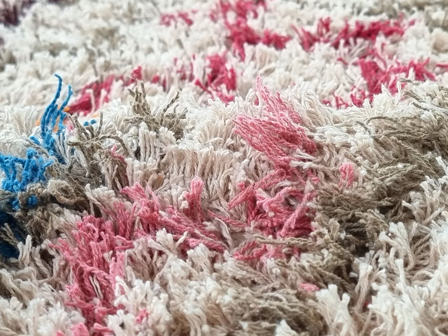Dywany shaggy - Calder Natural Cotton Shaggy (multi)