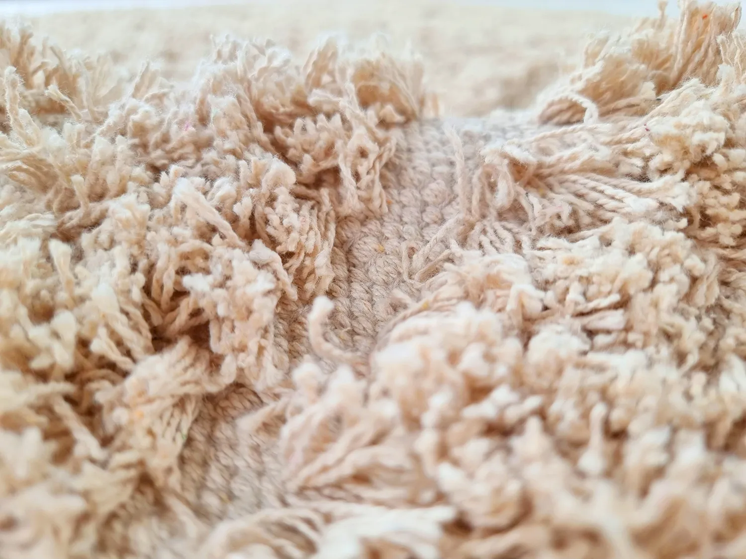 Dywany shaggy - Indra Natural Cotton Shaggy (beżowy)