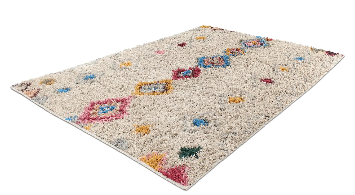 Dywany shaggy - Marden Natural Cotton Shaggy (beżowy/multi)