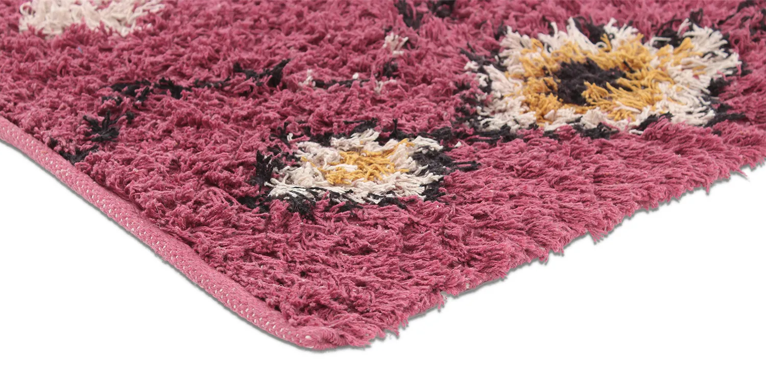Dywany shaggy - Nyle Natural Cotton Shaggy (różowy/multi)