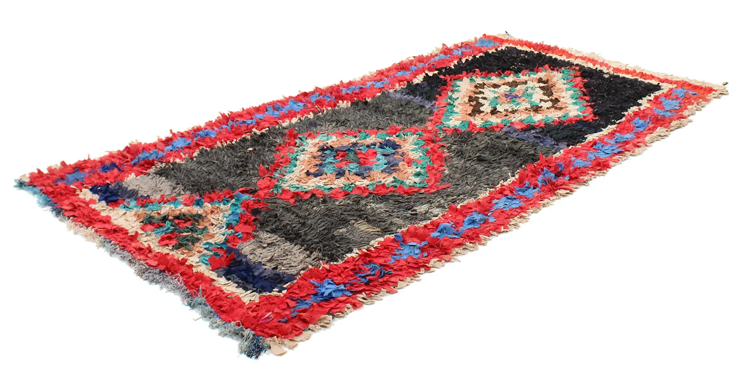 Berberyjskie Dywany Boucherouite Z Maroka 245 x 110 cm