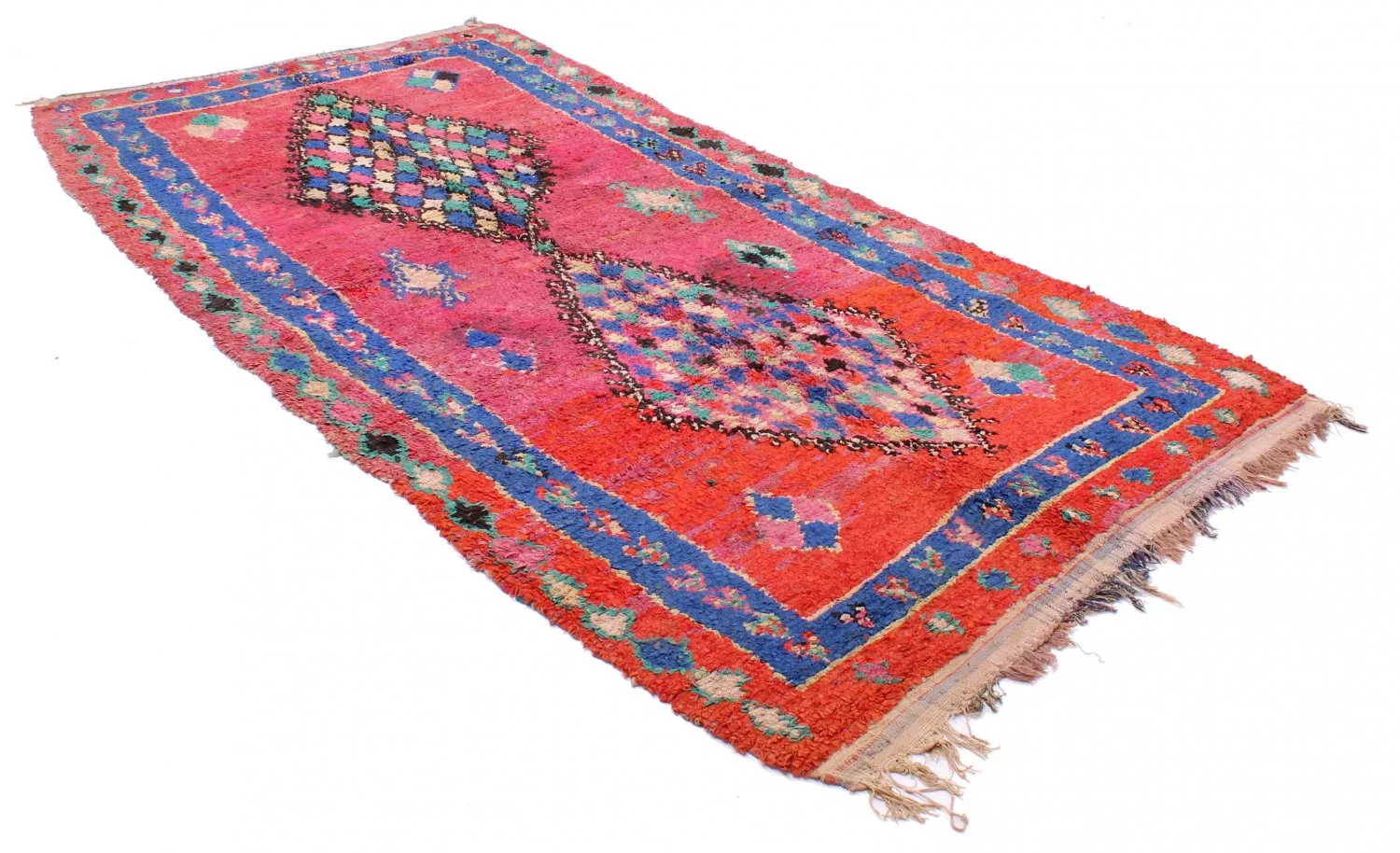 Berberyjskie Dywany Boucherouite Z Maroka 330 x 150 cm