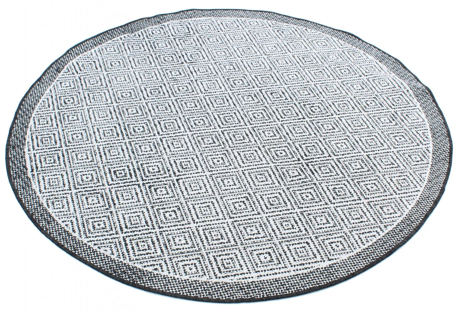 Okrągły dywan - Monsaraz (czarny)