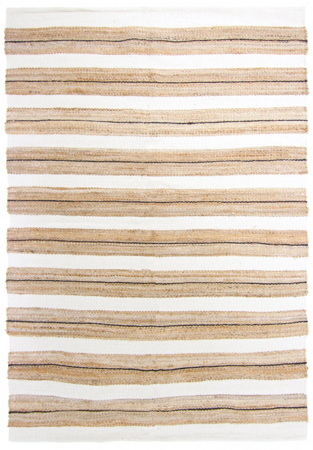Dywan bawełniany - Devli (beżowy/biało/czarny)