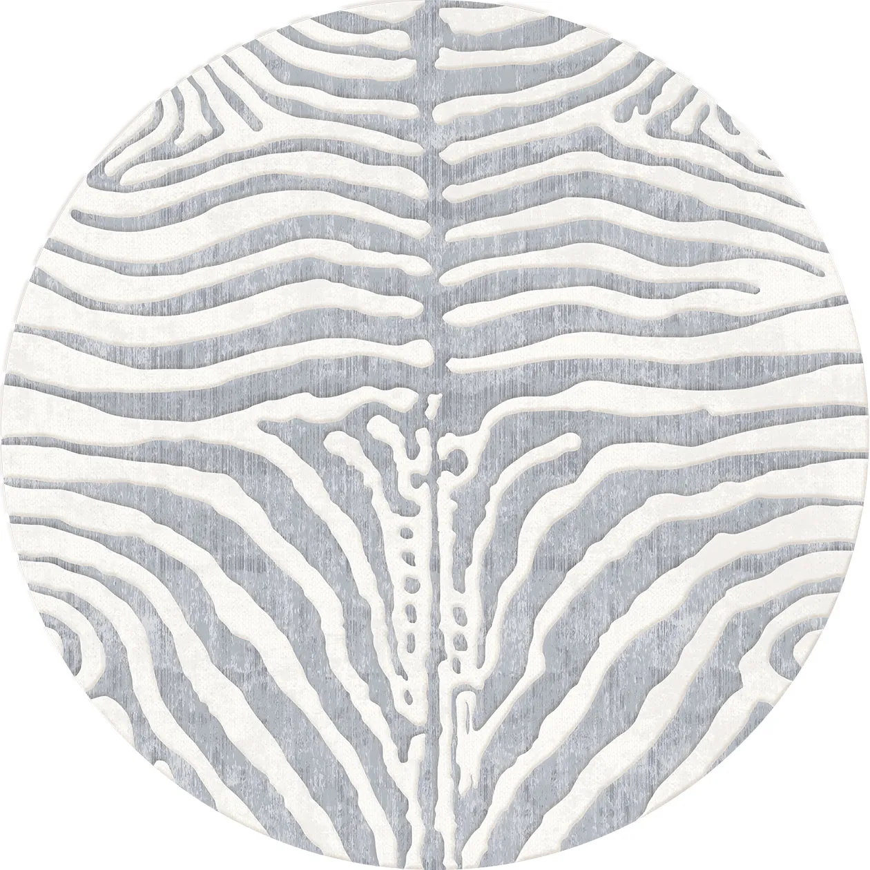 Okrągły dywan - Zebra
