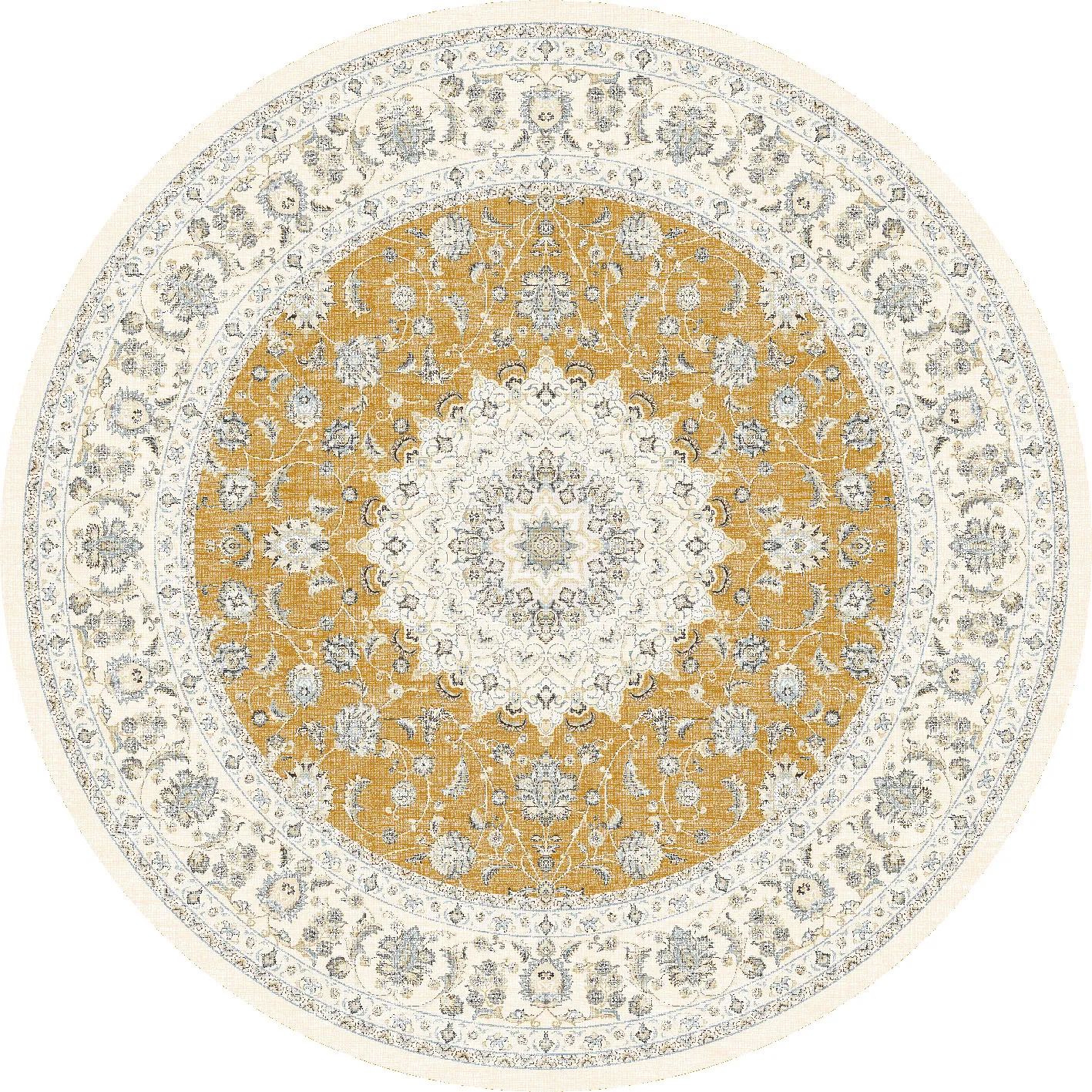 Okrągły dywan - Arabella (ochre)