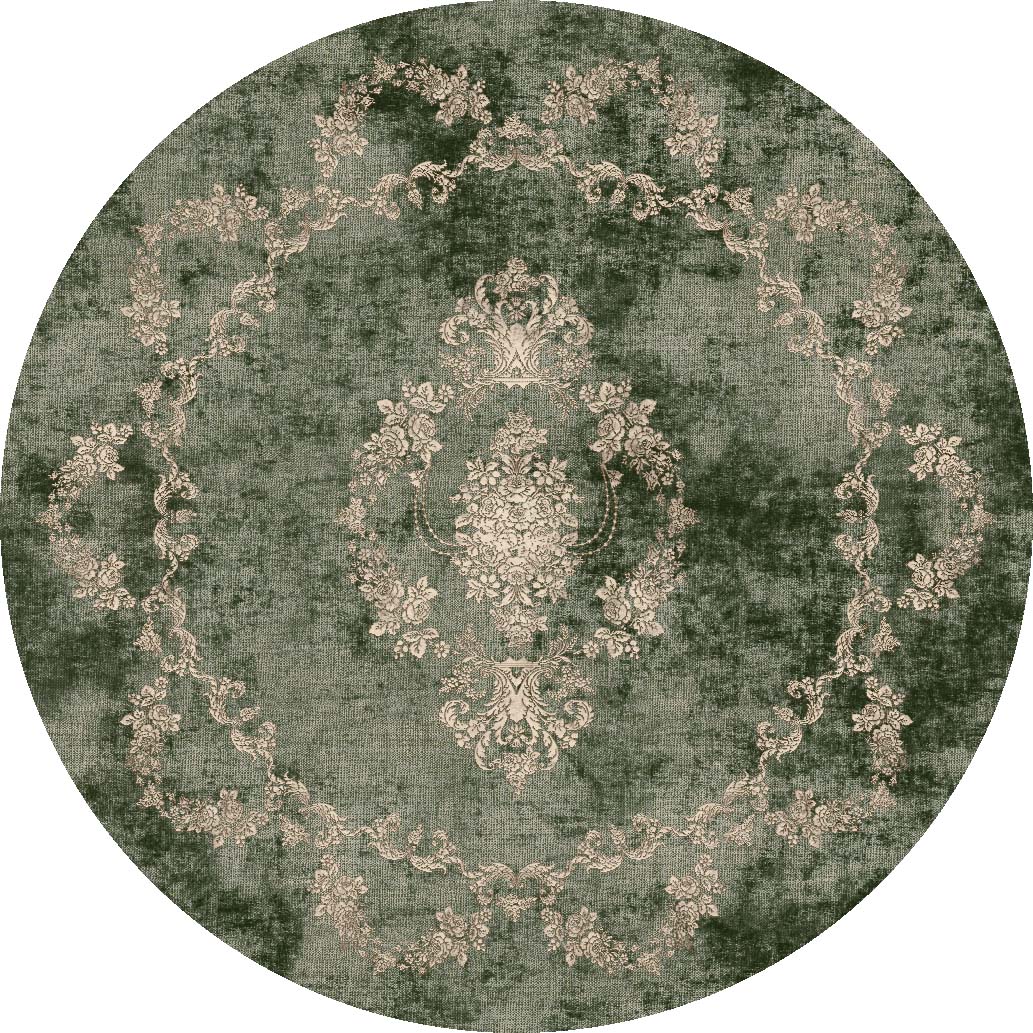 Okrągły dywan - Taknis (zielony)