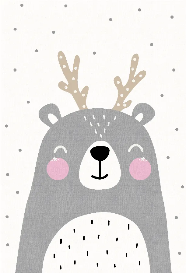 Dywan dziecicęy - Happy Bear (biały)