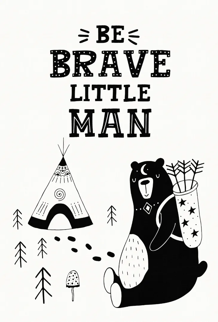 Dywan dziecicęy - Camping Bear (biały)
