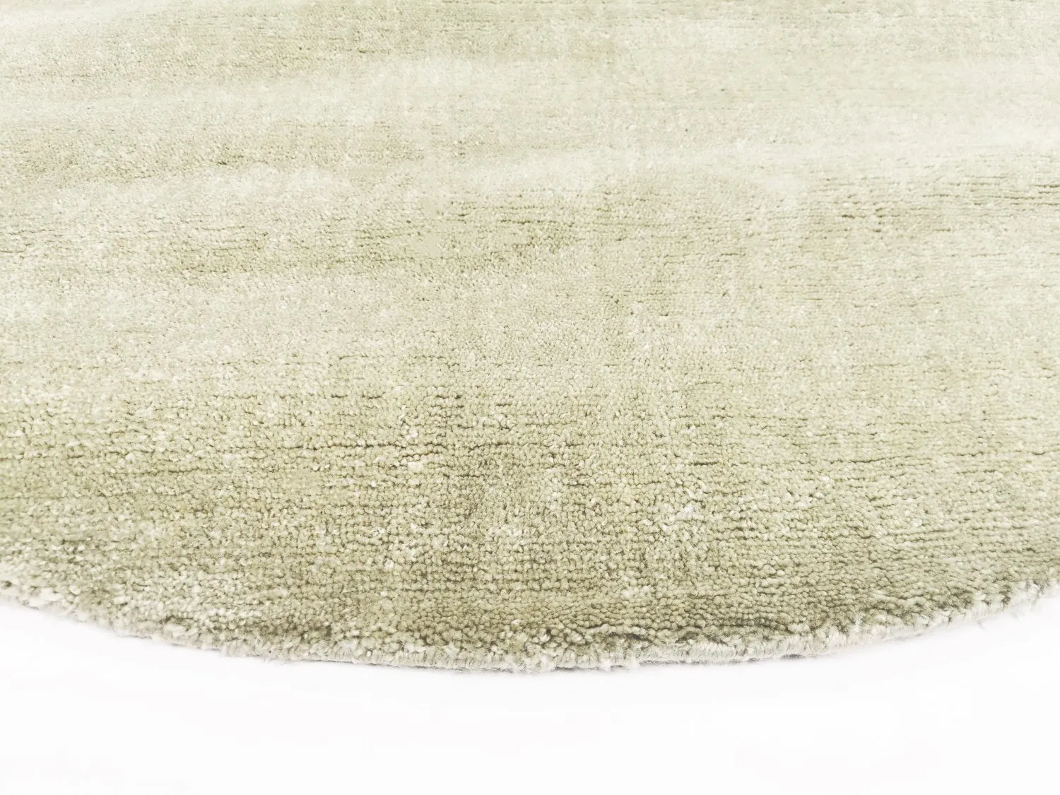 Okrągły dywan - Recycled PET with viscose look (mint)