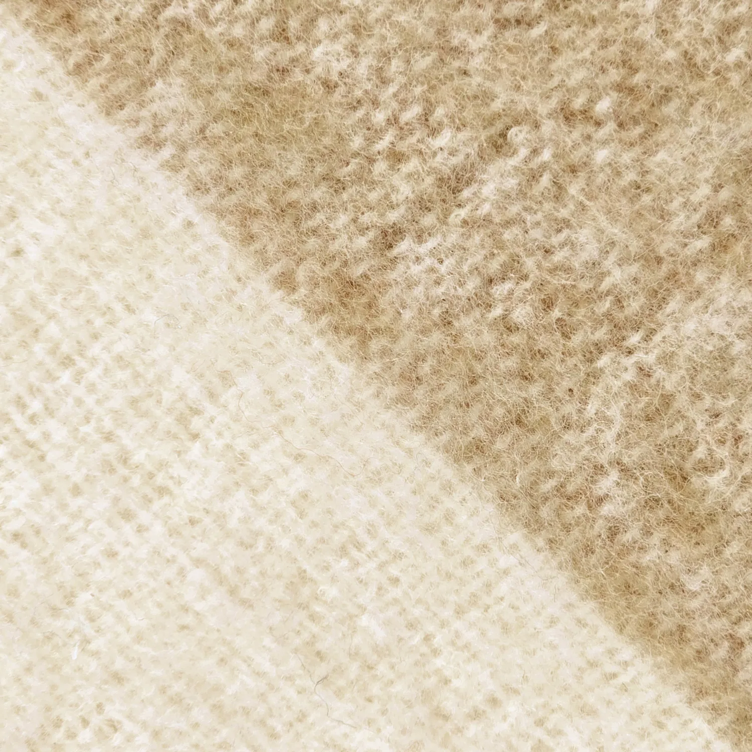 Koce - Koc z mieszanki wełny - Beatriz Stripe (beżowy/biały)