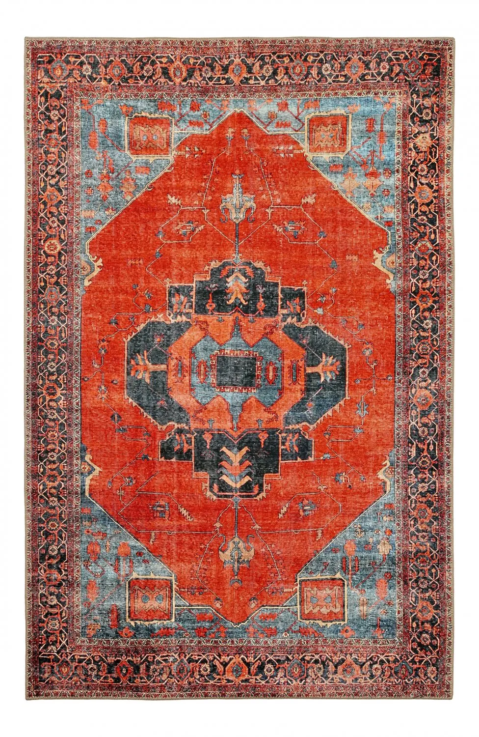 Dywan płasko tkany - Mandalay (czerwony)