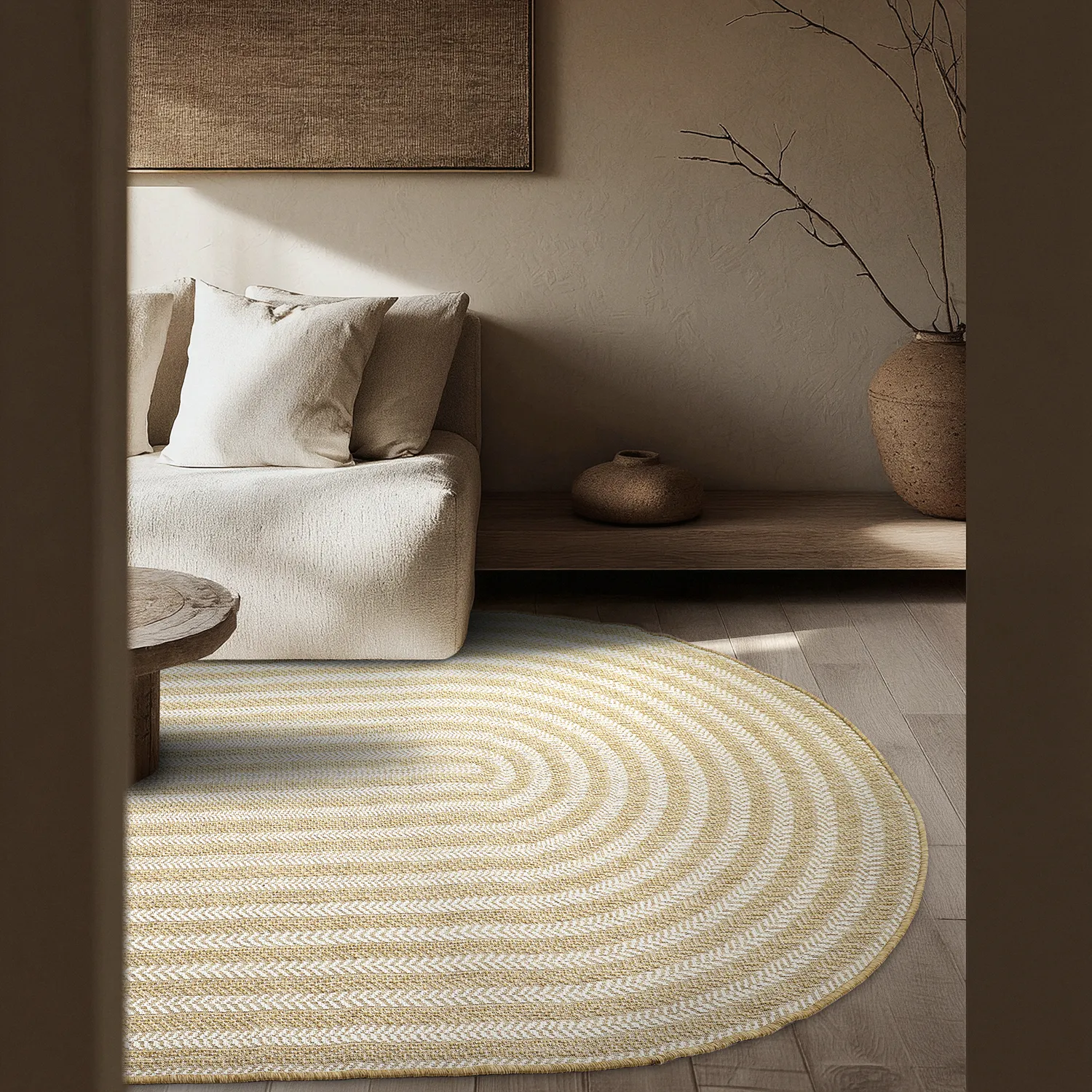 Dywan owalny - Indoor/outdoor Leander (natura)