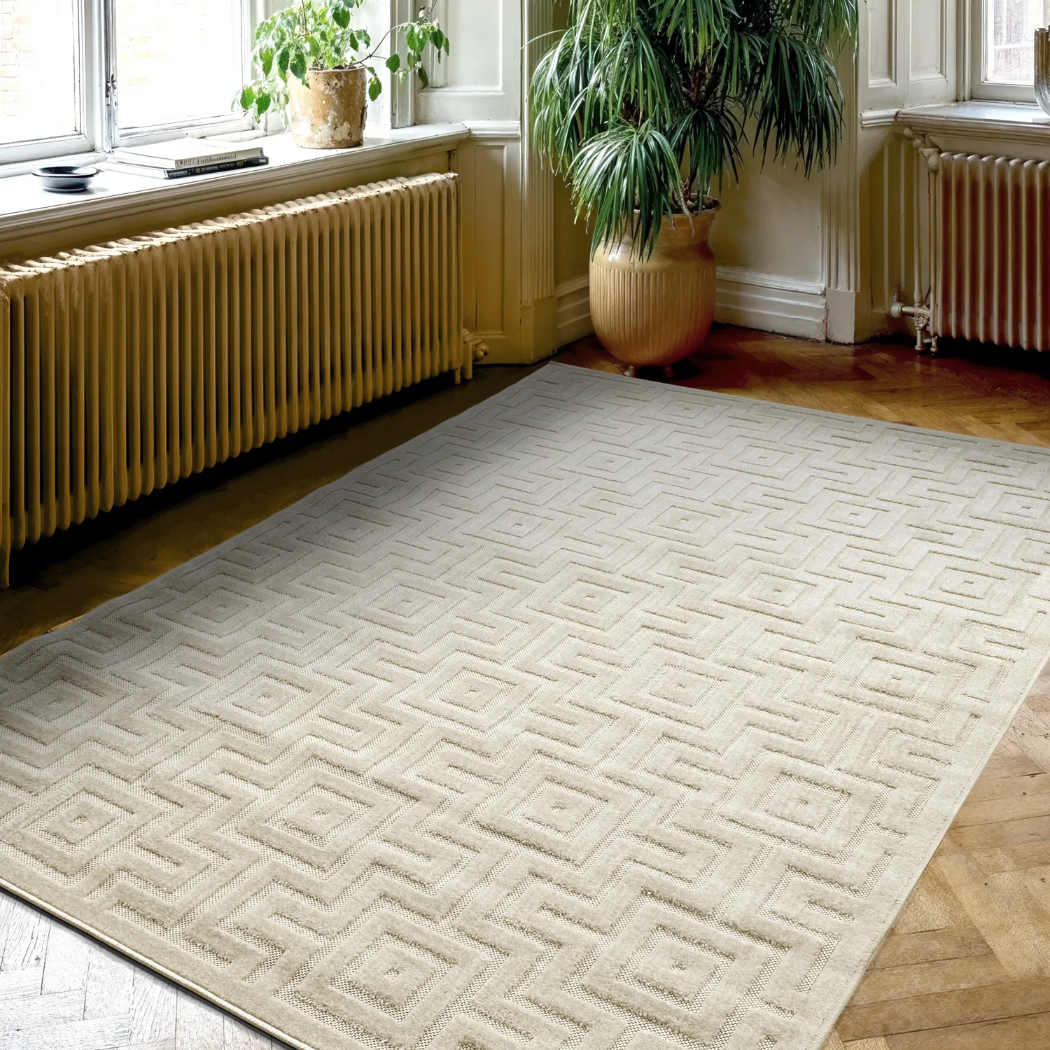 Shaggy Indoor/Outdoor - Oneida (krem)