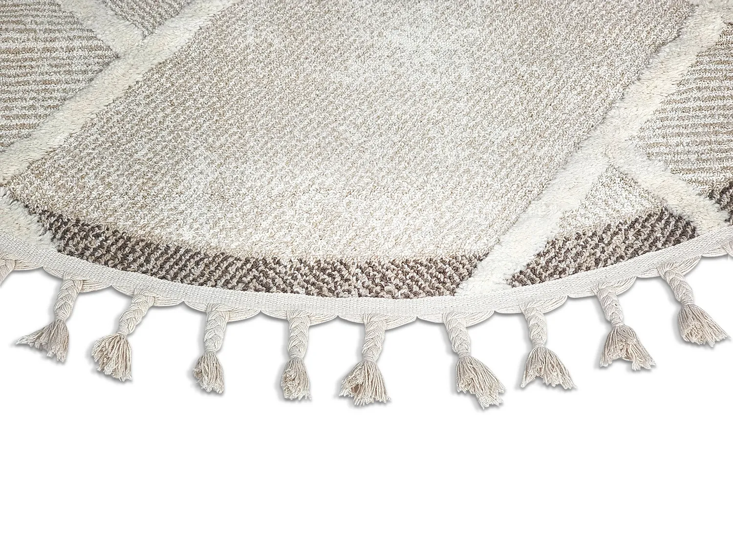 Okrągły dywan - Boston (beige)