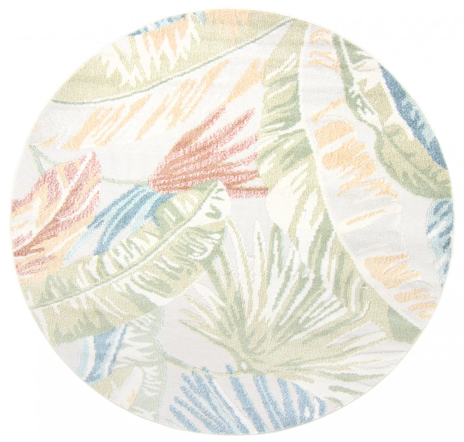 Okrągły dywan - Indoor/Outdoor Havana (cream/multi)
