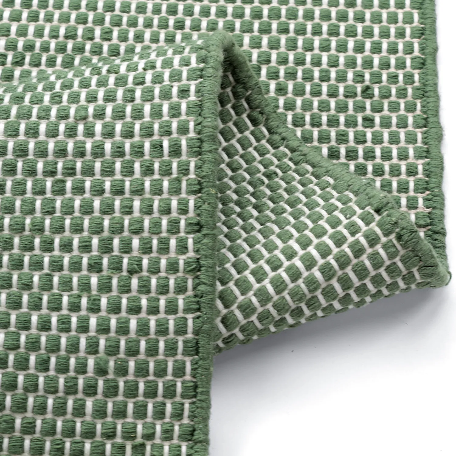 Dywaniki na zewnątrz / do wewnątrz - Coastal Wool Look (zielony/biały)