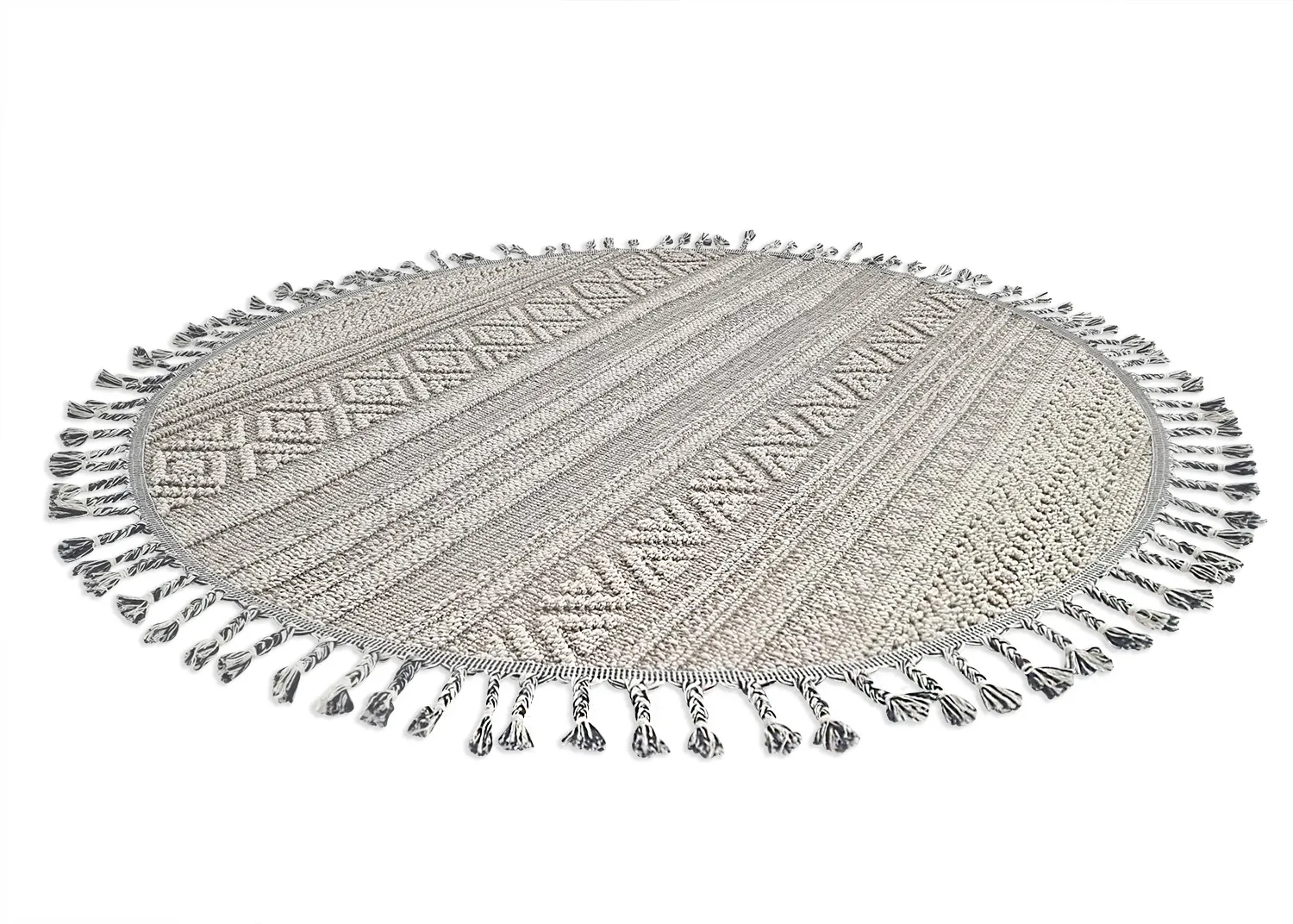 Okrągły dywan - Indoor/Outdoor Athena (szary)