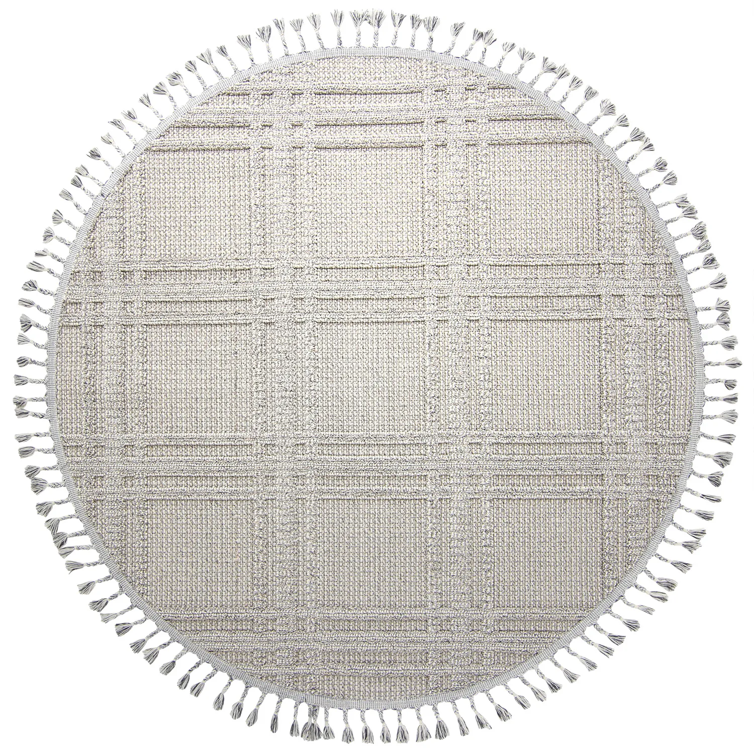 Okrągły dywan - Indoor/Outdoor Victoria (szary)