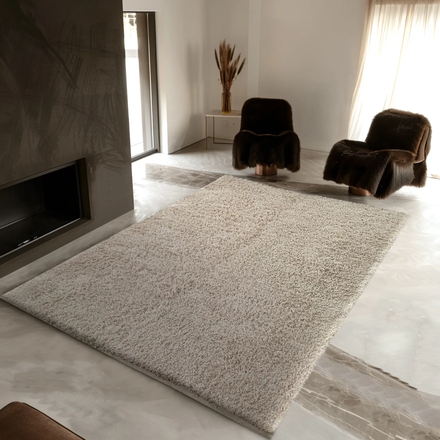 Dywany shaggy - Enya Natural Cotton Shaggy (natura)