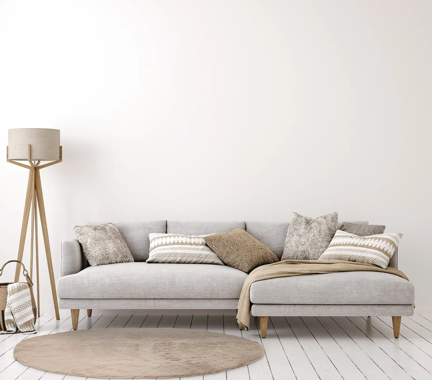 Okrągły dywan - Cloud Super Soft (taupe)