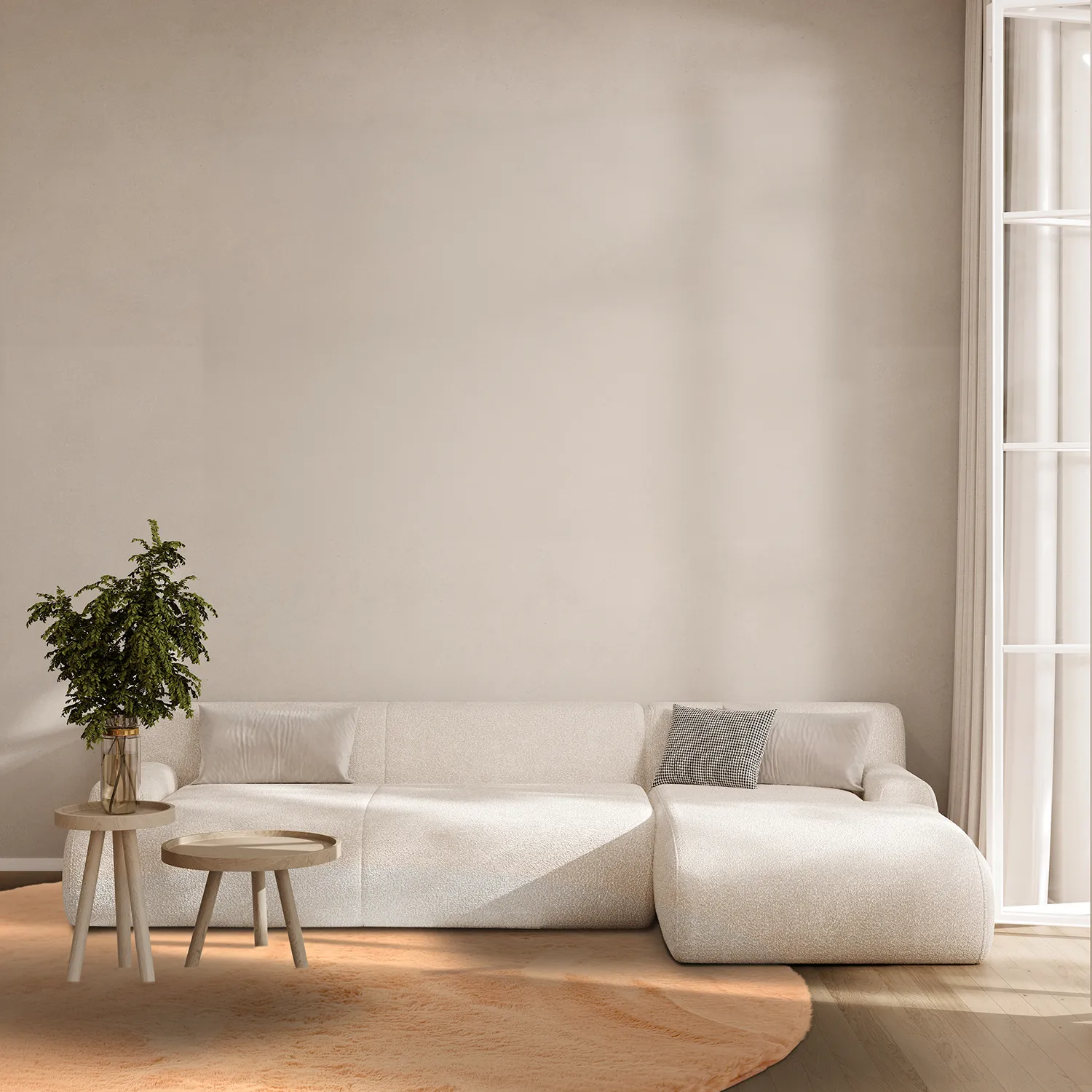 Okrągły dywan - Cloud Super Soft (terracotta)