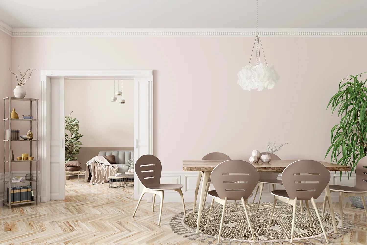 Okrągły dywan - Indoor/Outdoor Lennon (beżowy)