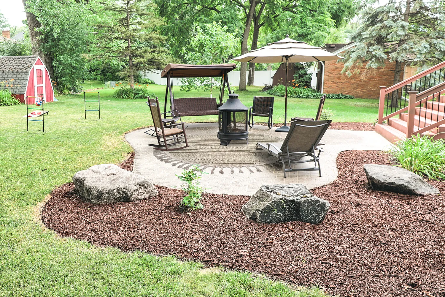 Okrągły dywan - Indoor/Outdoor Athena (beżowy)