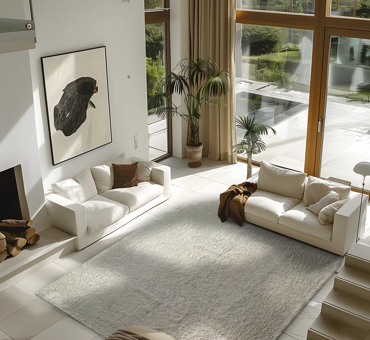 Dywany shaggy - Sion Natural Cotton Shaggy (offwhite)