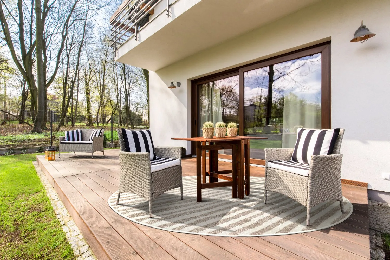 Okrągły dywan - Indoor/Outdoor Baldwin (cream/beżowy)