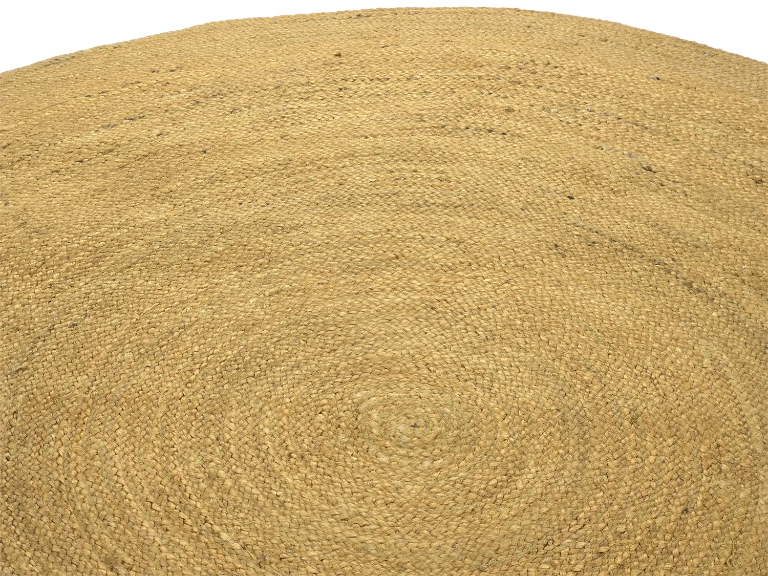 Okrągły dywan jutowy - Amasia (pomarańczowy)