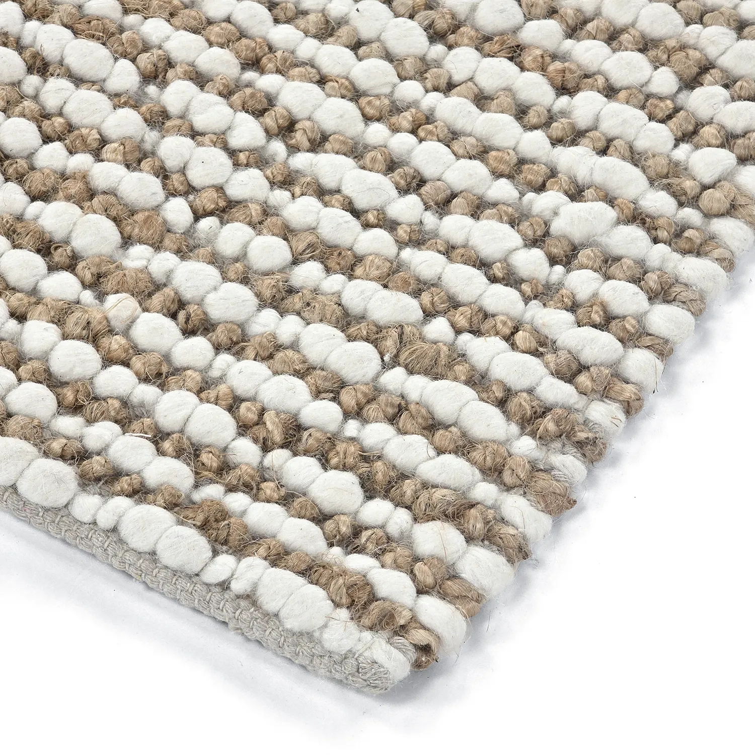 Dywany z juty - Bally Jute/wool Bubble (natura/biały)