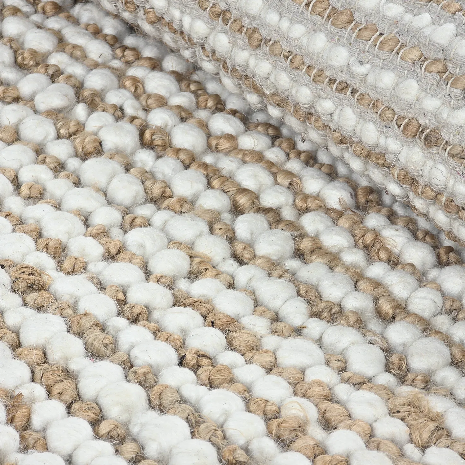 Dywany z juty - Bally Jute/wool Bubble (natura/biały)